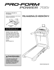Proform 795 sl treadmill user manual